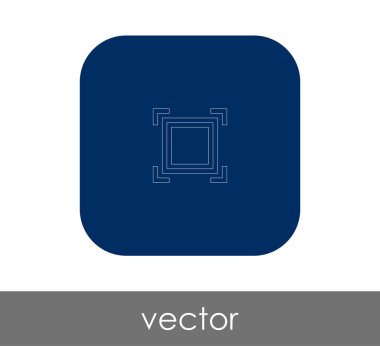 vektör çizim tasarım kamera odak simgesinin