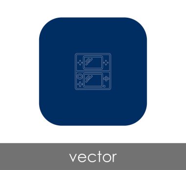 Oyun çubuğu düz simgesi