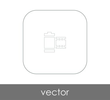 web tasarım ve uygulamaları, vektör çizim için film simgesi 