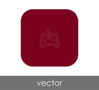 Oyun çubuğu düz simgesi