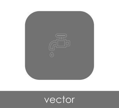 Tasarım musluk simgesinin 