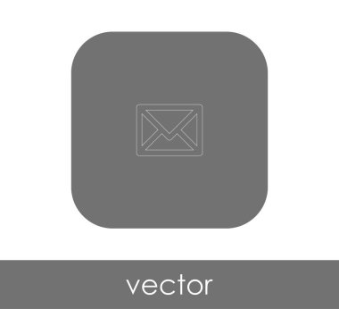 zarf simgesi, logo, vektör çizim 