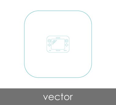 Oyun çubuğu düz simgesi