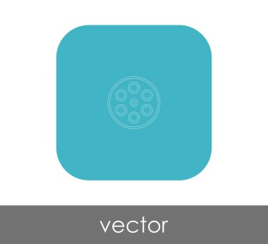 Film işareti simgesi, vektör çizim