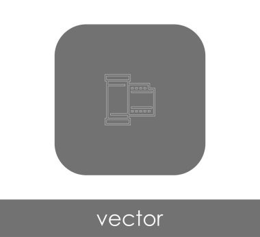 web tasarım ve uygulamaları, vektör çizim için film simgesi 