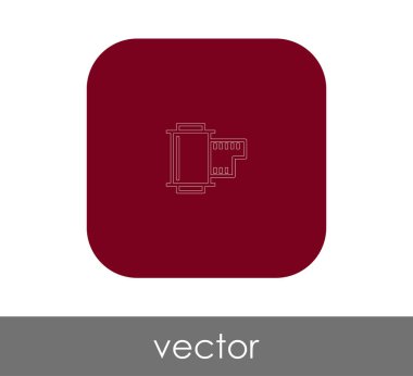 Film işareti simgesi, vektör çizim