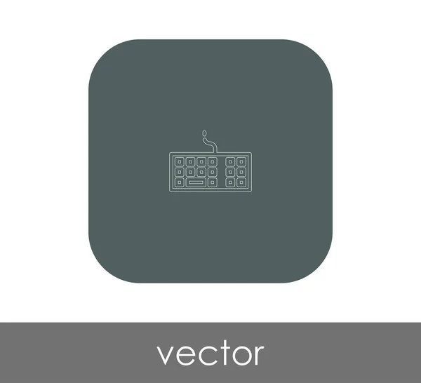 Vector Illustration Design Keyboard Icon — Stock Vector
