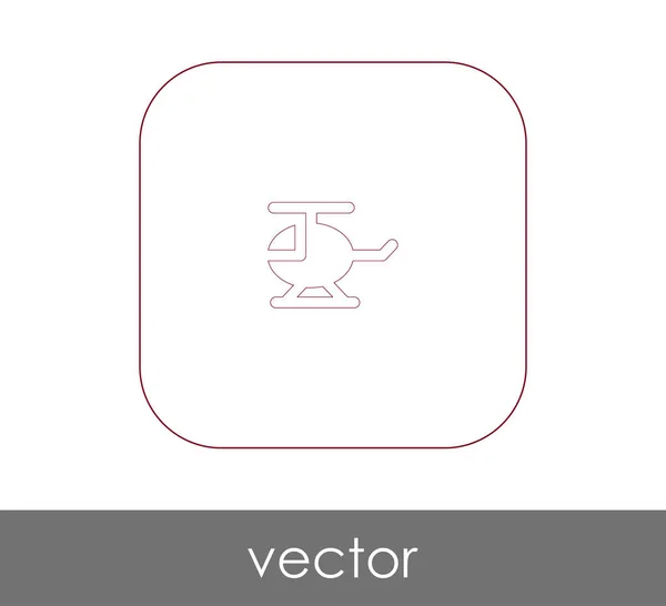 Helikopter-Websymbol — Stockvektor