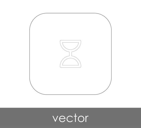 Reloj Arena Icono Vector Ilustración Logotipo — Vector de stock