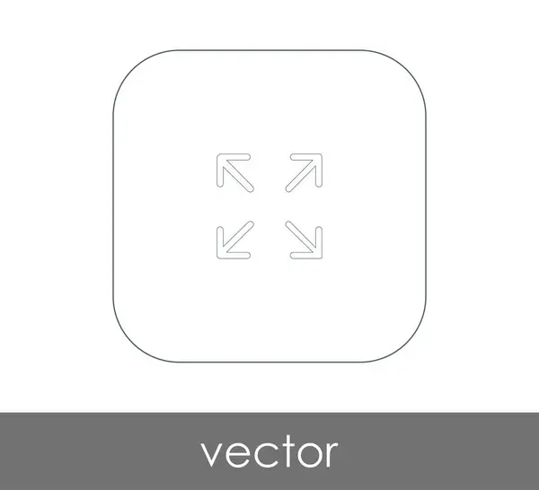 Vector Ilustración Flechas Icono Logotipo — Vector de stock