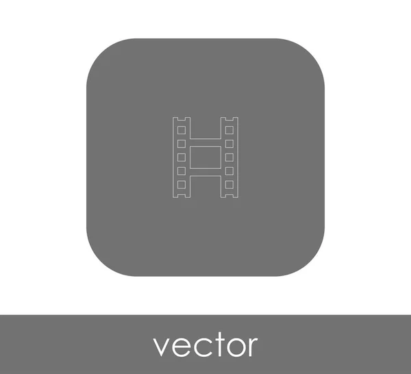 Icono Película Para Diseño Web Aplicaciones Ilustración Vectorial — Vector de stock