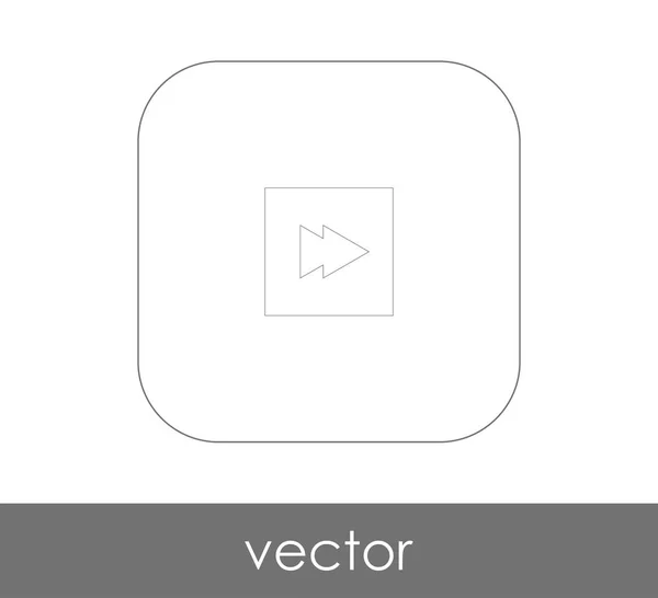 Icône Avance rapide — Image vectorielle