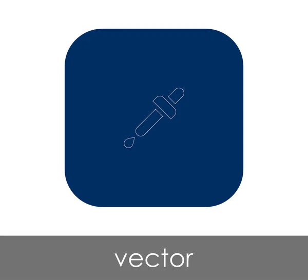 Icono Signo Gotero Ilustración Vectorial — Vector de stock