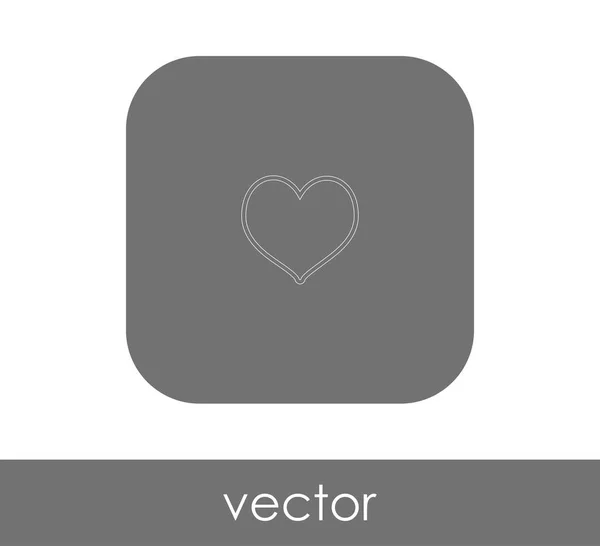 Herz Web Icon Vektor Illustration — Stockvektor