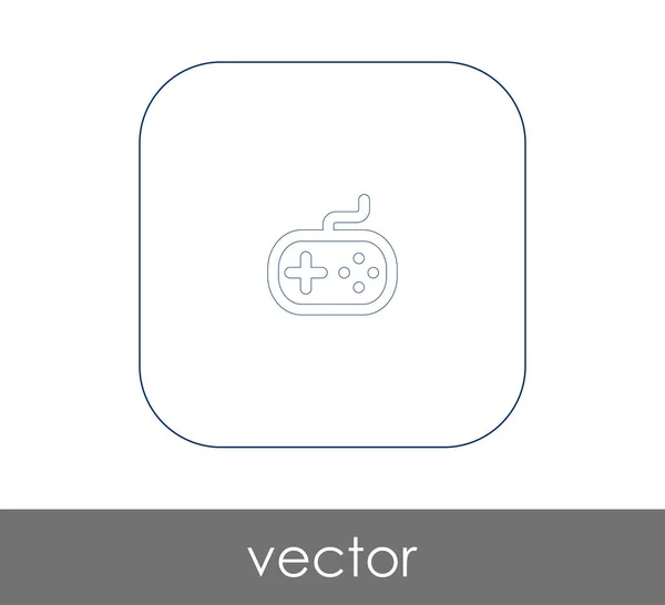 Joystick icône plate — Image vectorielle