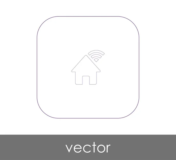 Otthoni Ikon Logó Vektoros Illusztráció — Stock Vector