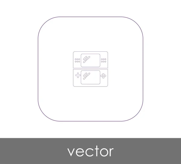 Joystick icono plano — Vector de stock