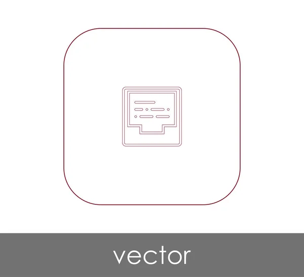 Icono Archivo Para Diseño Web Aplicaciones — Vector de stock