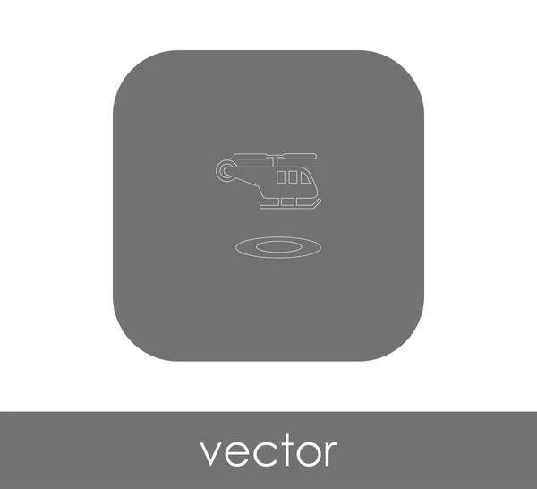 Icono Web Helicóptero Ilustración Vectorial — Vector de stock