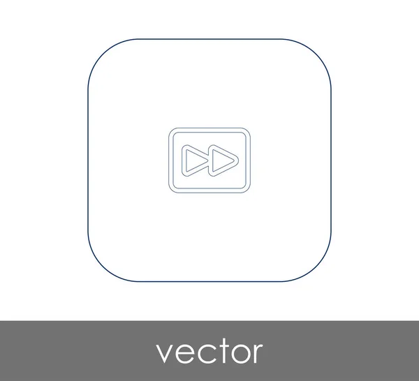Icône Avance rapide — Image vectorielle