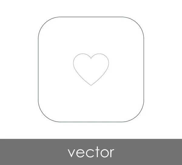 Herz Symbol Vektor Illustration Logo — Stockvektor
