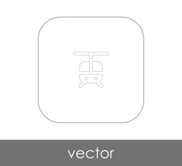 Helikopter-Websymbol — Stockvektor