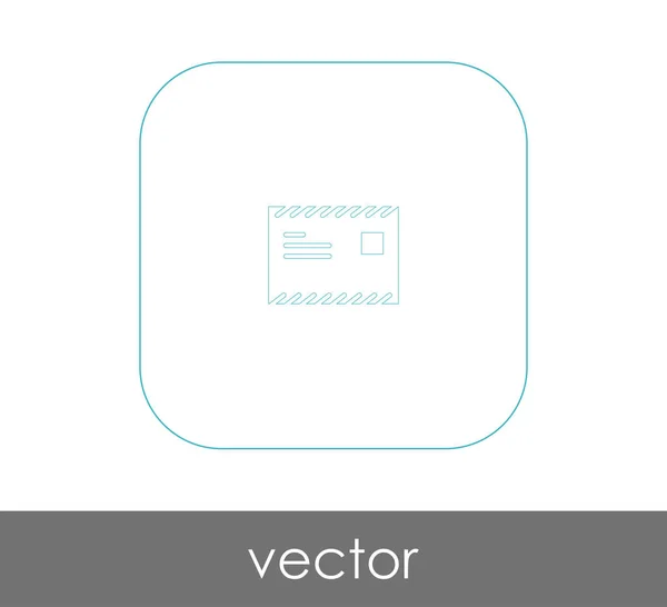 Ícone Envelope Logotipo Ilustração Vetorial — Vetor de Stock