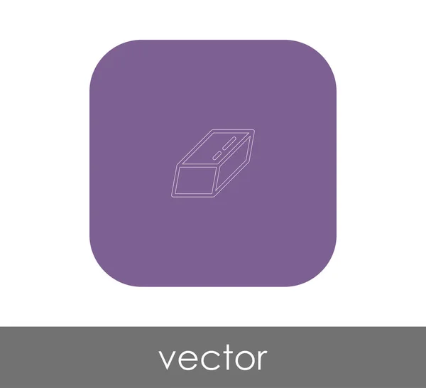 Borrador Icono Plano Ilustración Vectorial — Vector de stock