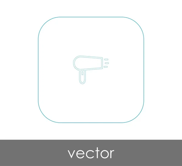 Haartrockner Web Symbol Vektorillustration — Stockvektor