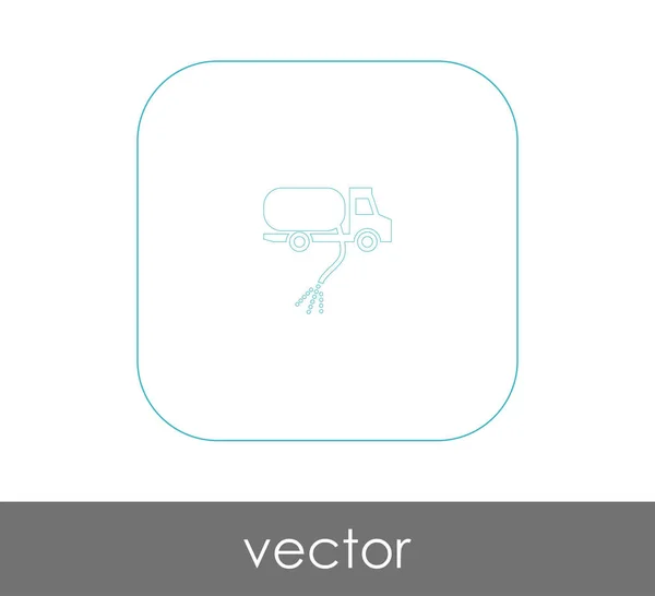 Vektor Illustration Design Von Gas Lkw Symbol — Stockvektor