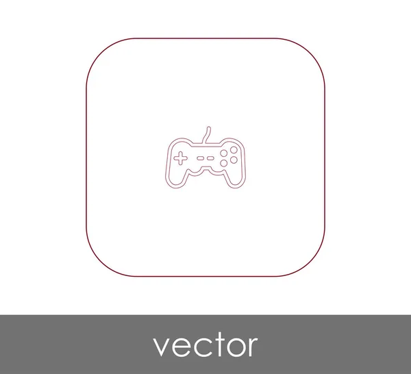 Joystick icono plano — Vector de stock