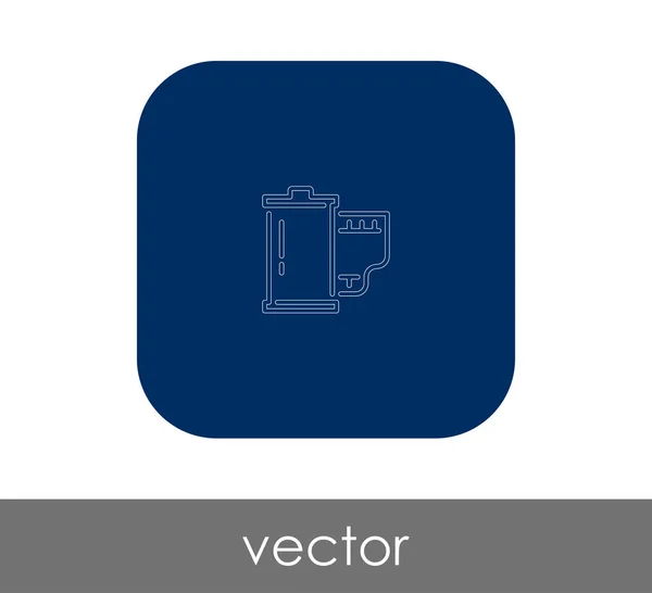 Film Sign Icon Vector Illustration — Stock Vector