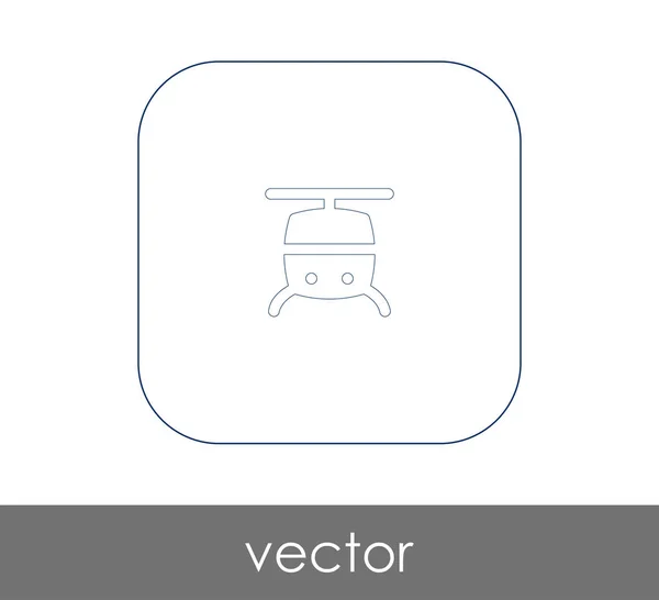 Icono web helicóptero — Vector de stock