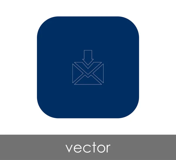 Icône Messagerie Sécurisée Illustration Vectorielle — Image vectorielle