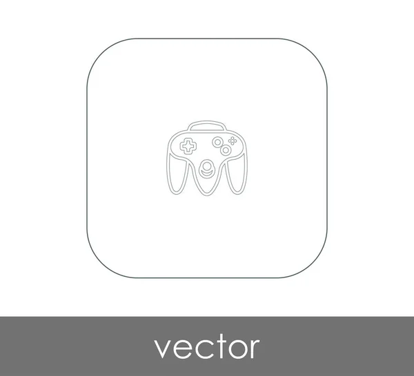 Joystick icono plano — Vector de stock