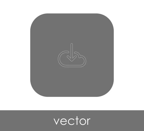 Letöltés Web Icon Vektor Illusztráció — Stock Vector