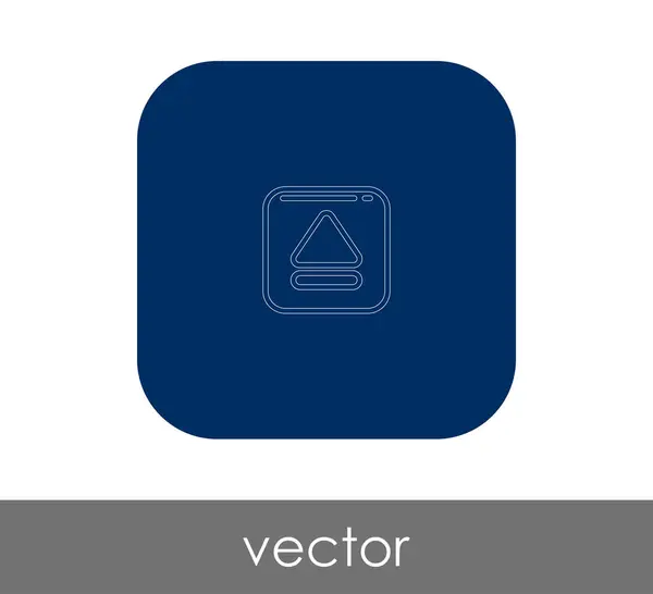 Vektor Illustration Design Des Auswurfsymbols — Stockvektor