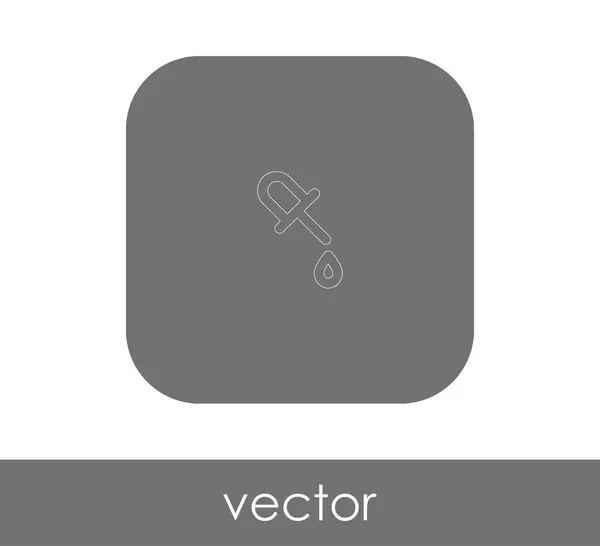 Pipette Symbol Vektor Illustration — Stockvektor