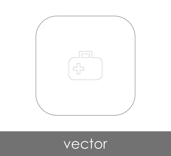 Vector Ilustración Diseño Icono Kit Primeros Auxilios — Vector de stock
