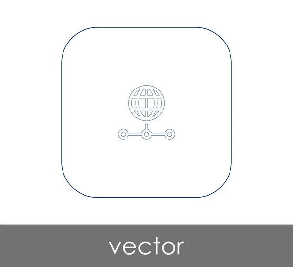 Mundo Icono Globo Para Diseño Web Aplicaciones Ilustración Vectores — Vector de stock