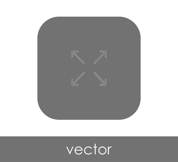 Vector Ilustración Flechas Icono Logotipo — Archivo Imágenes Vectoriales