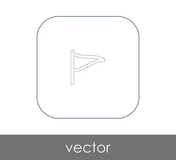 Иконка Знака Флага Векторная Иллюстрация — стоковый вектор