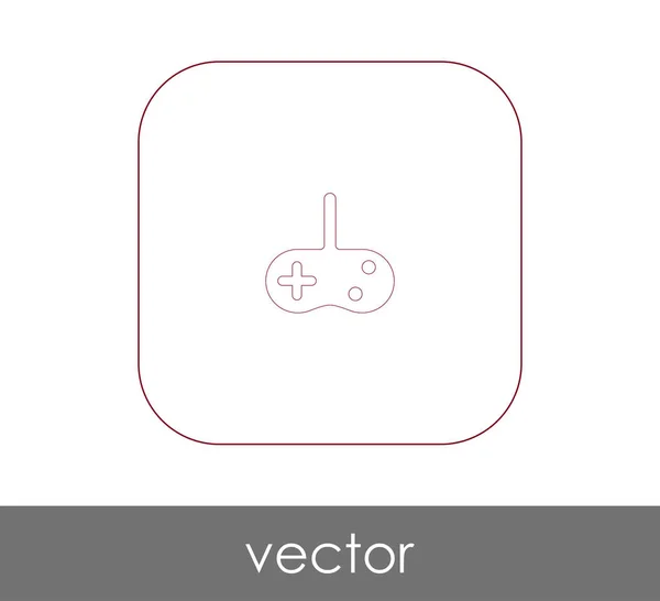 Joystick icono plano — Vector de stock