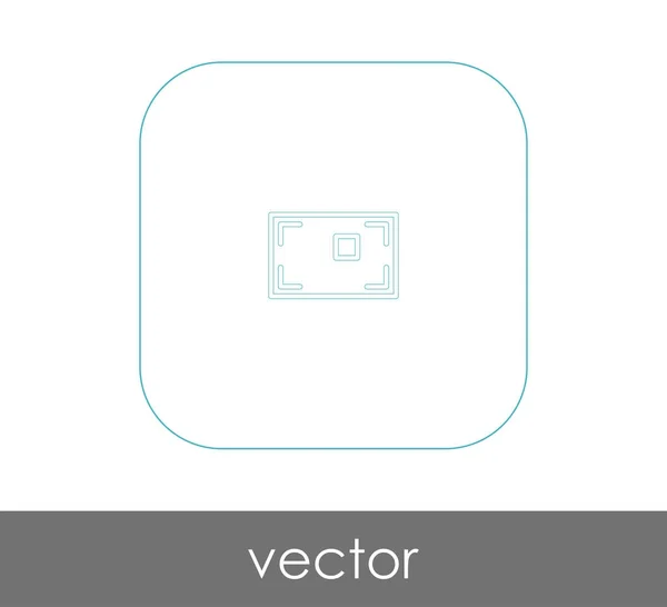 Vector Illustration Design Camera Focus Icon — Stock Vector