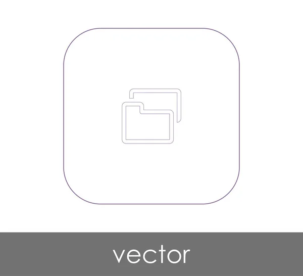 Vector Illustratie Ontwerp Van Mappictogram — Stockvector