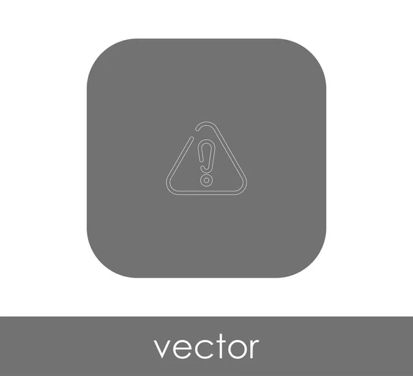 Exclamación Icono Vector Ilustración — Vector de stock