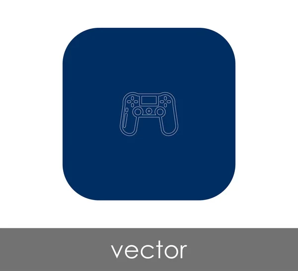 Joystick flat icon — Stock Vector