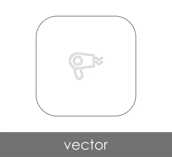 Het Pictogram Van Het Web Van Haardroger Vectorillustratie — Stockvector