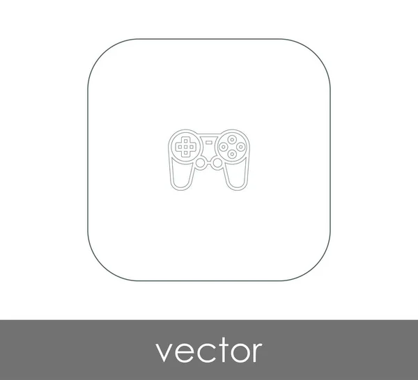 Joystick icono plano — Vector de stock