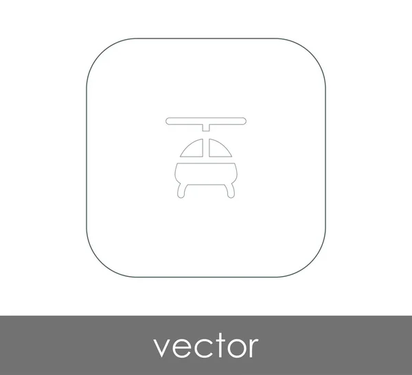 Helikopter-Websymbol — Stockvektor